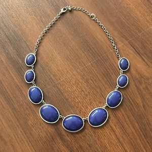 Purple and Silver Costume Necklace